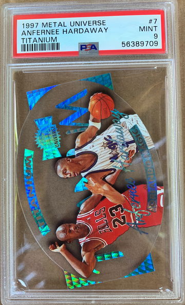 1997 Metal Universe Titanium Anfernee Hardaway PSA 9 Mint