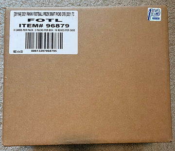 2021 Panini Prizm Draft Picks Football Sealed FOTL Hobby CASE (16 box)