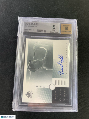2001 SP Authentic Sign of the Times Auto Brad Elder Golf Card BGS 9/10💥