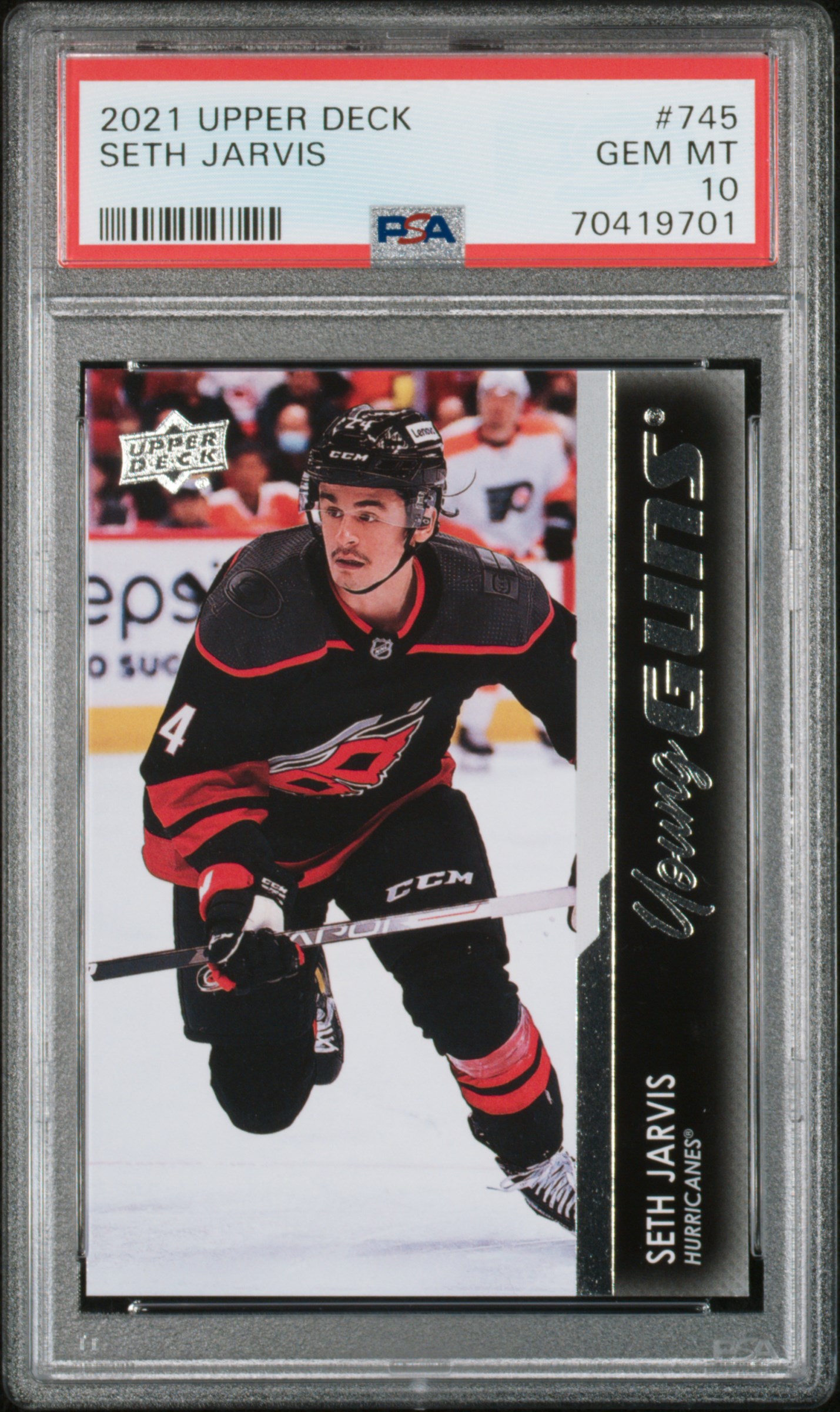 2021-2022 Upper Deck Seth Jarvis #745 PSA 10