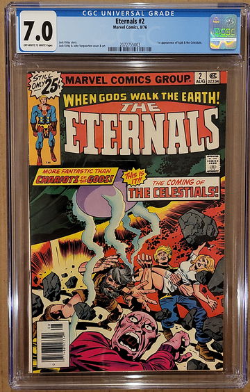 Eternals #2 CGC 7.0  1st Appearance of Ajak and Celestials 1976 FN/VF