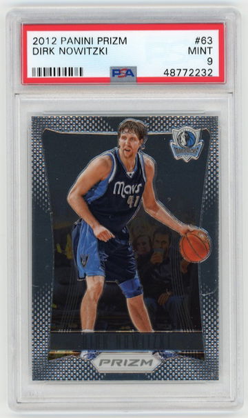 Dirk Nowitzki 2012 Prizm PSA 9