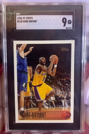1996 Topps Kobe Bryant SGC 9