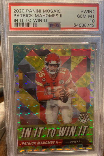 2020 Mosaic Patrick Mahomes In It to Win It PSA 10