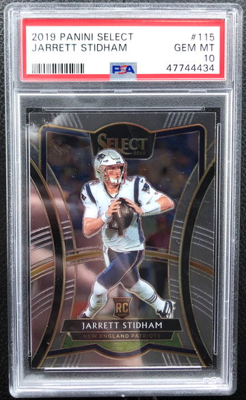 2019 Panini Select Jarrett Stidham RC Premier Level #115 PSA 10