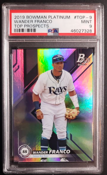 2019 Bowman Platinum Wander Franco Top Prospects # TOP-9 PSA 9