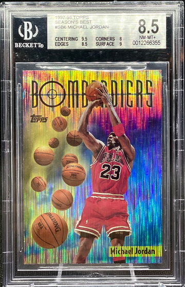 1998-99 Topps Seasons Best Michael Jordan Bombardiers BGS 8.5