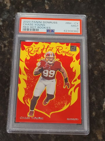 2020 Panini Donruss Red Hot Rookies Chase Young #RH-CY PSA 9 MINT