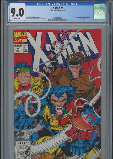 X-men #4 Omega Red first app CGC 9.0