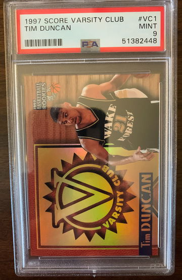 1997 Score Varsity Club Tim Duncan #VC1