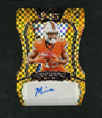 2023 Panini Select #RSI-MMI Marvin Mims Prizm Rookie /10 Auto