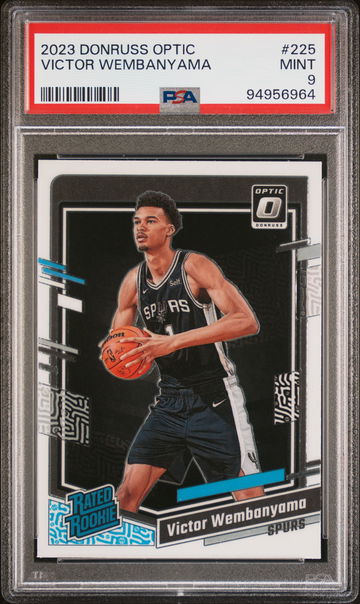 2023 Donruss Optic Rated Rookie Victor Wembanyama #225 PSA 9