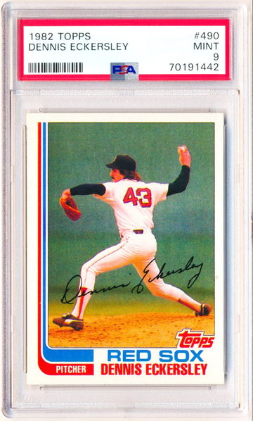 1982 Topps Dennis Eckersley PSA 9
