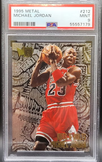 1995 Metal #212 Michael Jordan PSA 9