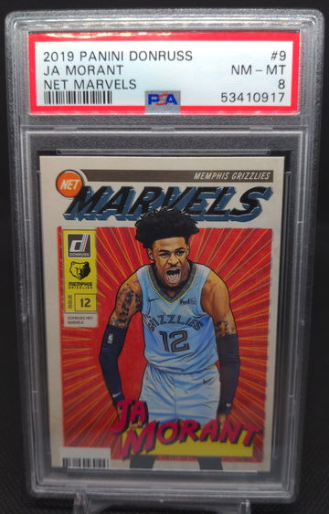 2019 Panini Donruss Net Marvels #9 Ja Morant PSA 8