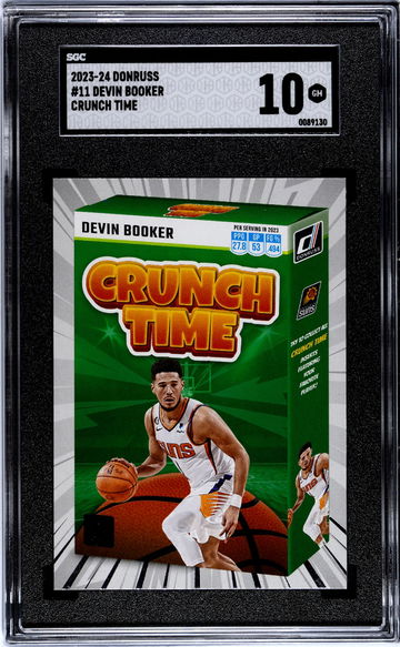 2023-24 Donruss #11 Devin Booker Crunch Time SGC 10