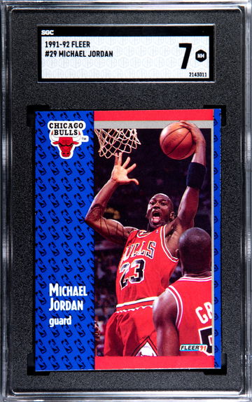1991-92 FLEER #29 MICHAEL JORDAN SGC 7
