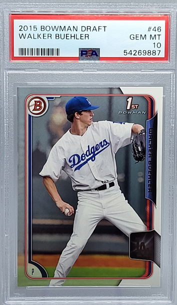 2015 Bowman Draft #46 Walker Buehler PSA 10