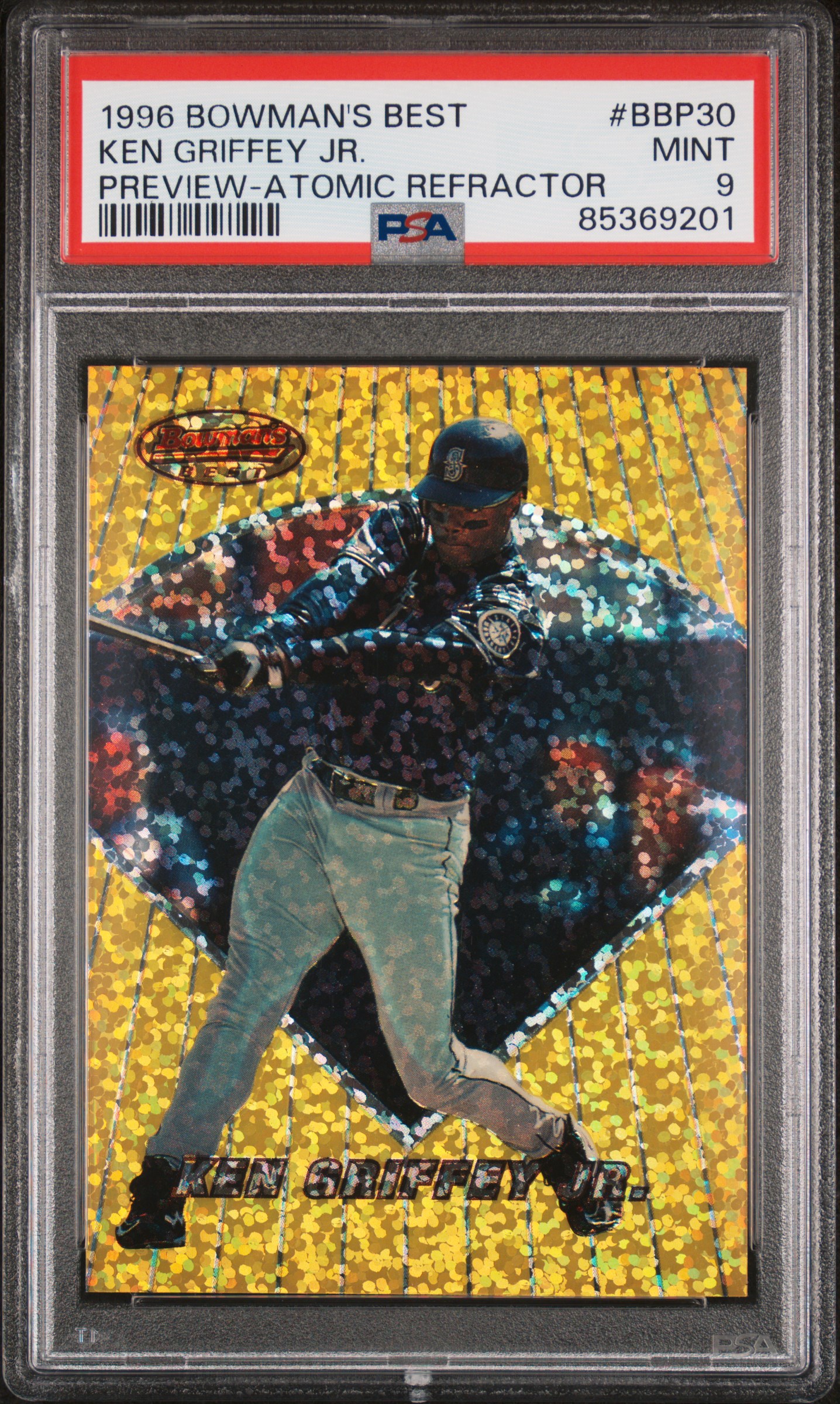 1996 Bowman's Best Preview Ken Griffey JR. #BBP30 PSA 9