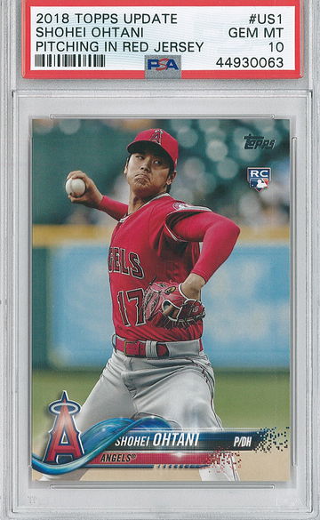 2018 Topps Update Shohei Ohtani #US1 PSA 10 Angels