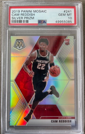 2019 CAM REDDISH Panini Mosaic Silver Prizm Rookie RC #241 PSA 10 Gem Mint