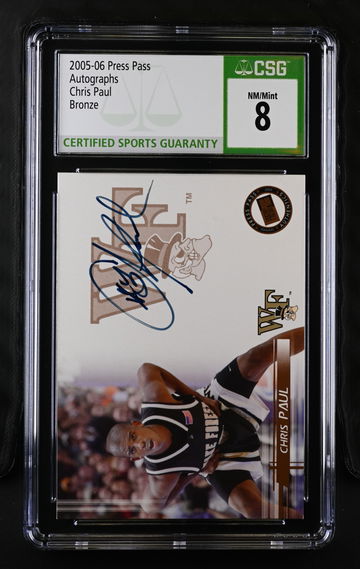 2005 CHRIS PAUL AUTO PRESS PASS BRONZE