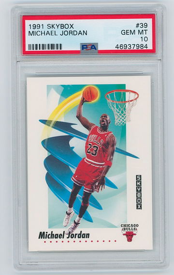 Michael Jordan 1991 Skybox #39 PSA 10