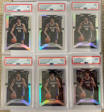 Lot of 6 2019 Jaxson Hayes silver prizm mint 9 rc #254