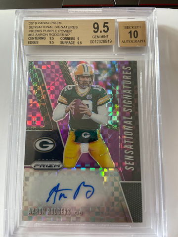 2019 Prizm Sensational Signatures Aaron Rodgers /7