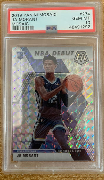 2019 Panini Mosaic Ja Morant Mosaic PSA 10