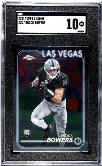 2024 Topps Chrome #207 Brock Bowers SGC 10