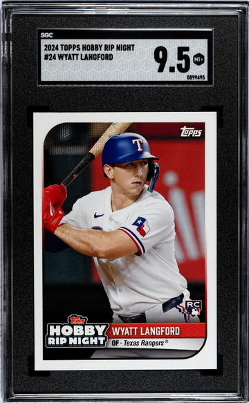 2024 Topps Hobby Rip Night Wyatt Langford #24 RC SGC 9.5