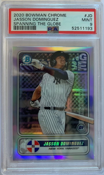 2020 Bowman Chrome Jasson Dominguez Spanning the Globe PSA 9