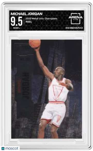 2022 Metal Universe Michael Jordan #001 Arena Club 9.5