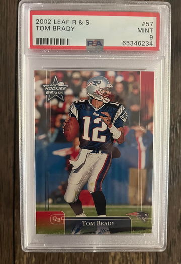 2002 Leaf R & S Tom Brady PSA 9