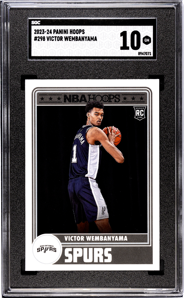 Victor Wembanyama 2023-24 Panini Hoops ROOKIE #298 SGC 10