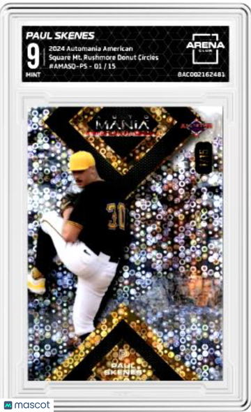 2024 Automania American Paul Skenes #AMASQ-PS Square Mt Rushmore Donut Circles /15 Arena Club 9