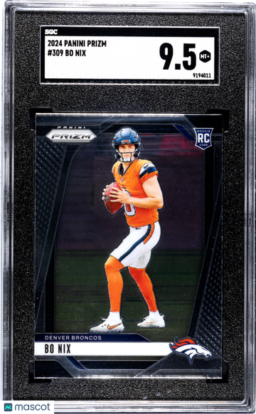2024 Panini Prizm Bo Nix #309 SGC 9.5