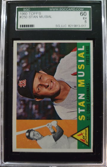 1960 Topps Stan Musial #250 SGC 60(5) EX
