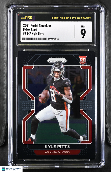 2021 Panini Chronicles Kyle Pitts #PB-7 Prizm Black CGC 9