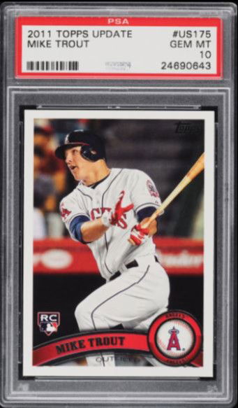 2011 Topps Update Mike Trout US175 PSA 10 - FLAWLESS!