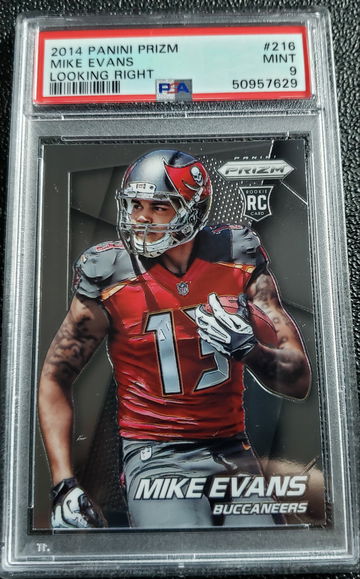 2014 Panini Prizm 216 Mike Evans Looking Right PSA 9