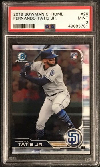 2019 Bowman Chrome - FERNANDO TATIS JR - Rookie - PSA 9 (761)