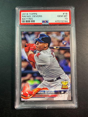 Rafael Devers 2018 Topps Rookie PSA 10.