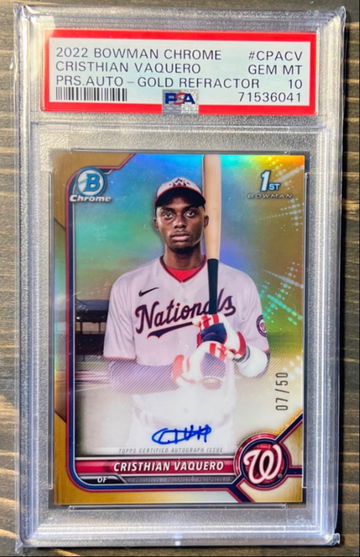 Cristhian Vaquero True Gold PSA 10