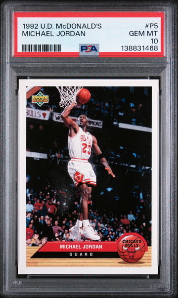1992 Upper Deck Mcdonald's Michael Jordan #P5 PSA 10