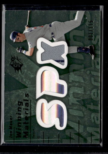 2007 Upper Deck SPX #WM-JM Joe Mauer Winning Materials /175 jersey
