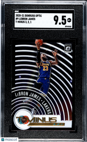 2020 Donruss Optic LeBron James #9 Minus 3, 2, SGC 9.5