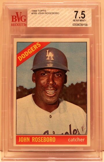 1966 Topps #189 John Roseboro BVG 7.5 NEAR MINT +