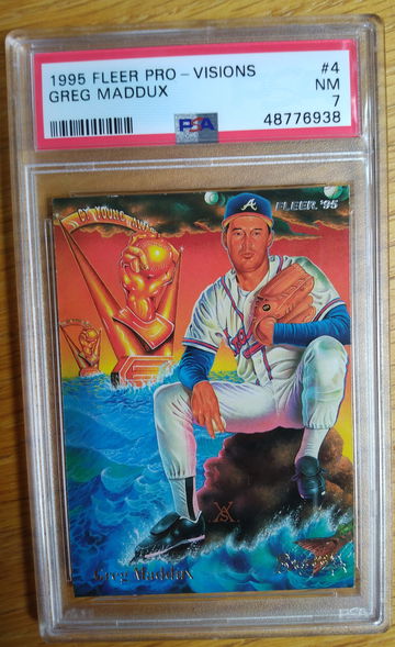 1995 Fleer Pro - Visions Greg Maddux PSA 7